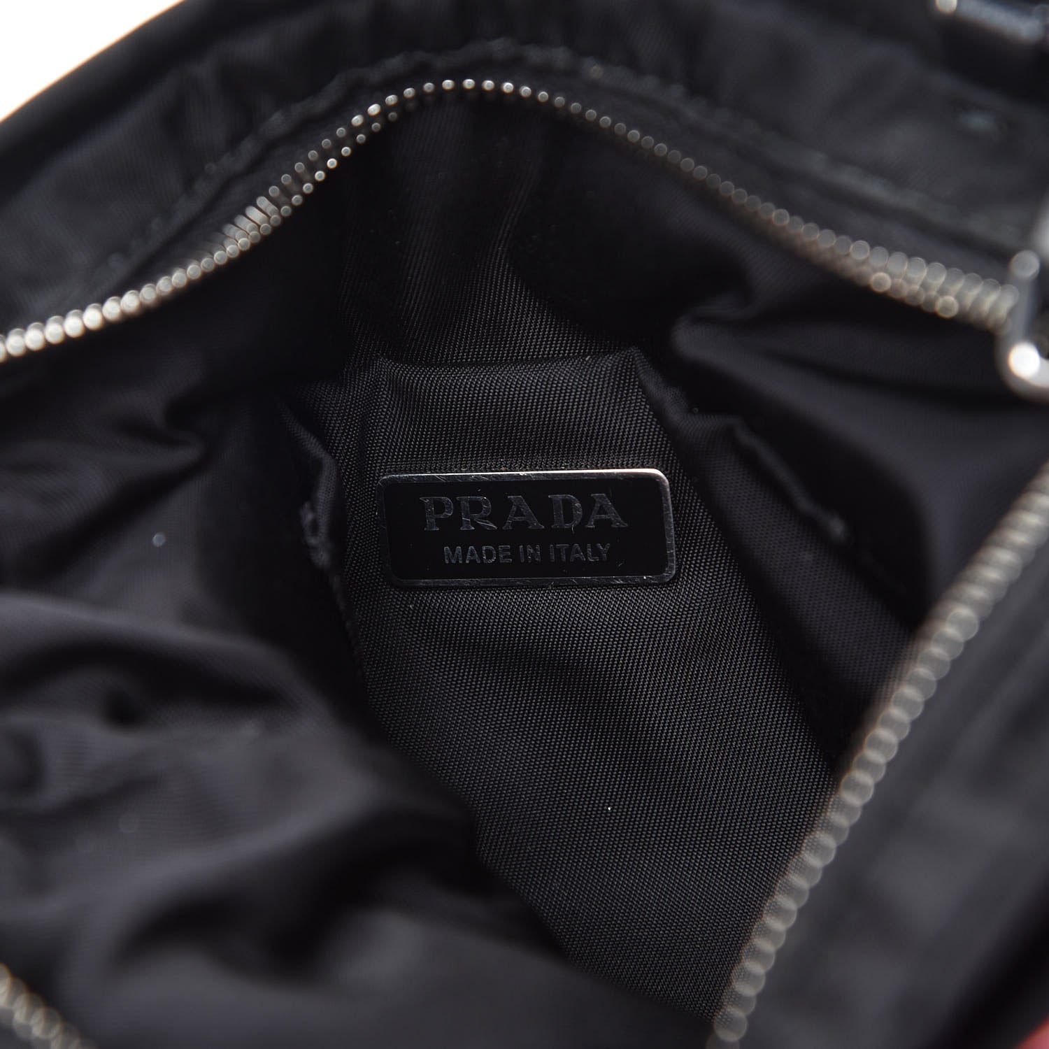 Prada X UNIVERSAL STUDIOS Tessuto Nylon Soft Calfskin Frankenstein Heart Chain Shopping Tote Black 5 of 11