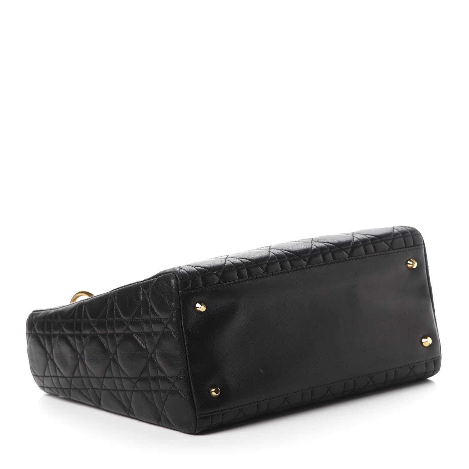 Christian Dior Lambskin Cannage Medium Lady Dior Black 4 of 10