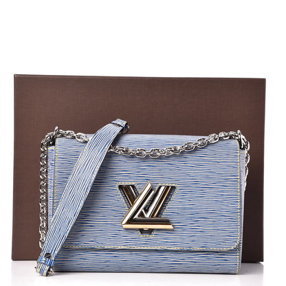 Louis Vuitton Epi Twist Shoulder Bag MM Denim Light 9 of 9