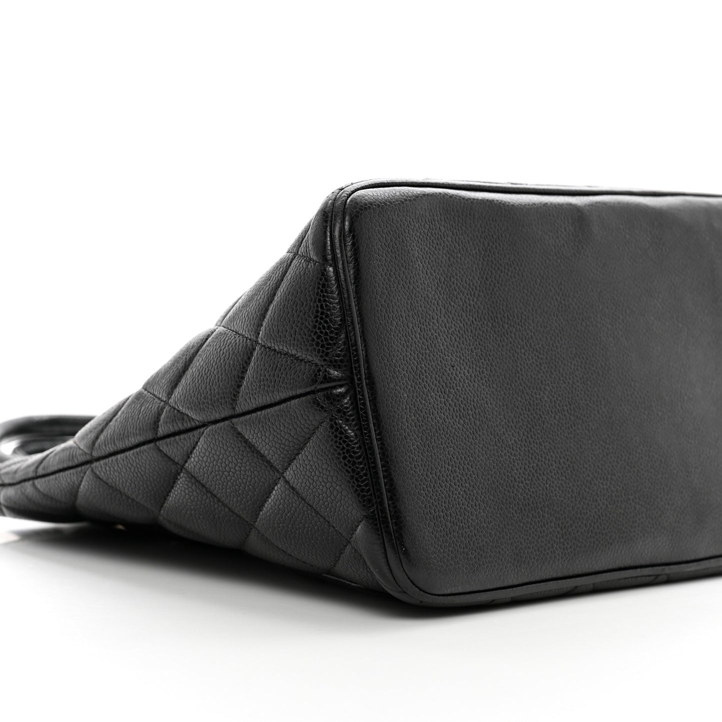 Caviar Quilted Medallion Tote Black