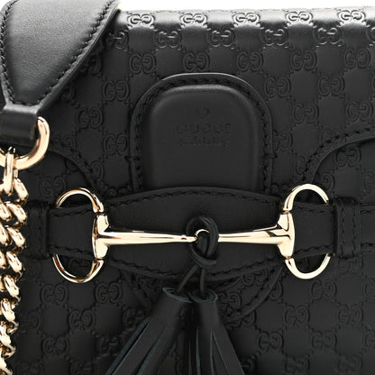 Gucci Microguccissima Mini Emily Shoulder Bag Black 9 of 11