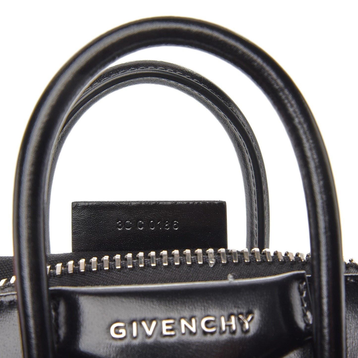 Shiny Lord Calfskin Mini Antigona Black
