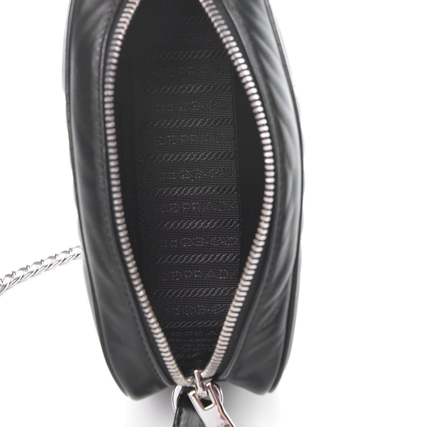 Soft Calfskin Diagramme Crossbody Bag Black