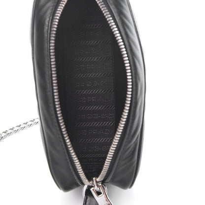 Prada Soft Calfskin Diagramme Crossbody Bag Black 5 of 8