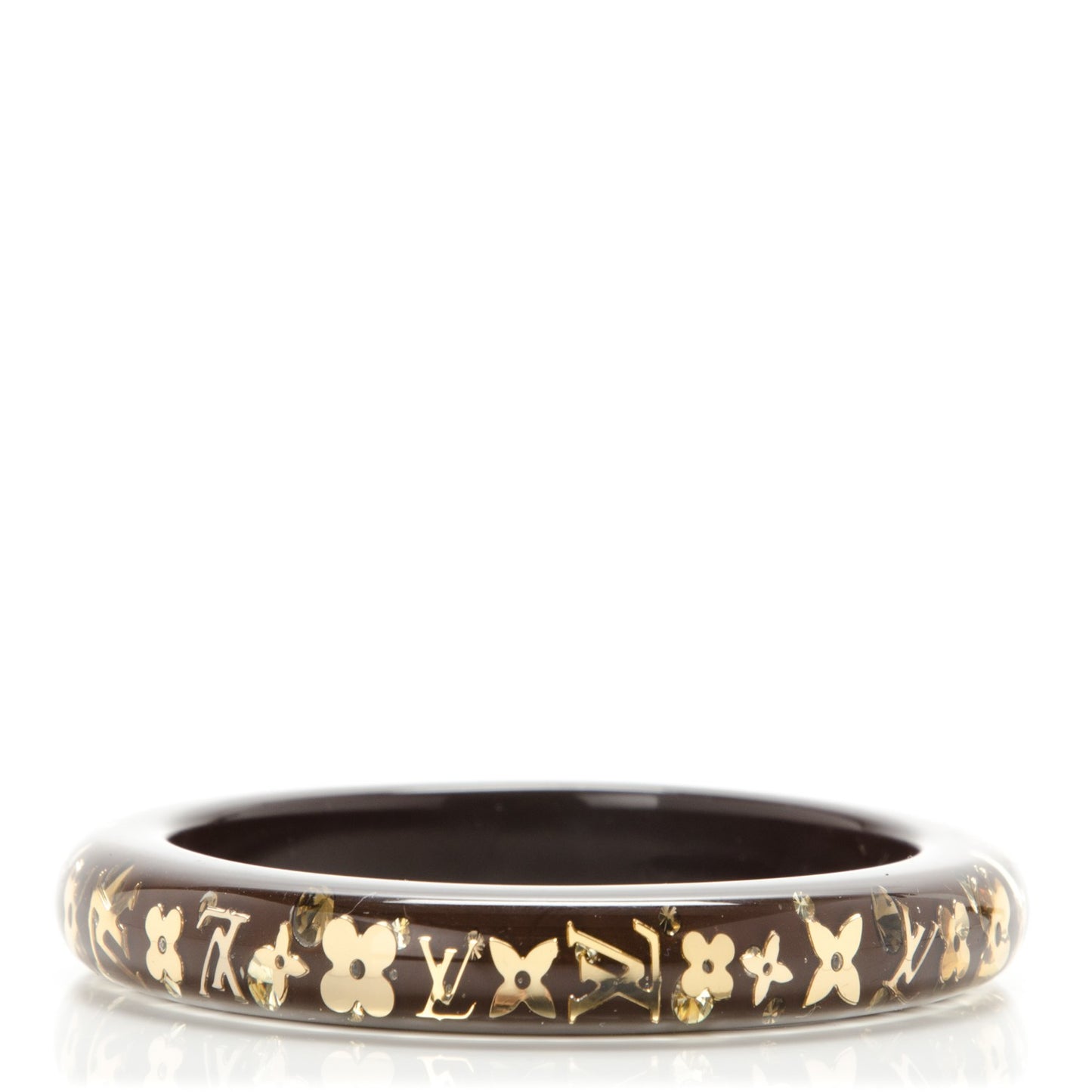 Resin Swarovski Small Inclusion Bracelet PM Marron