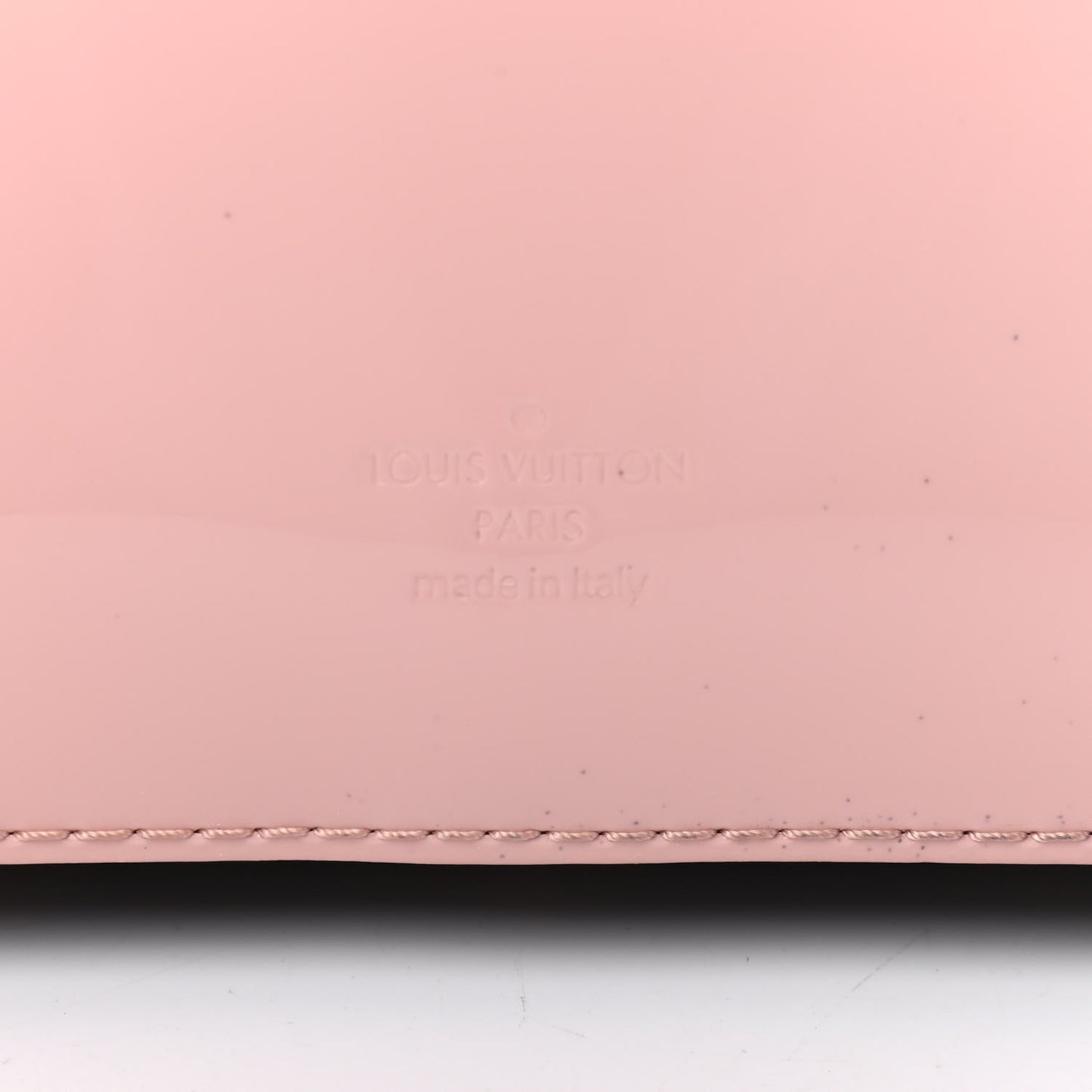 Patent Calfskin Monogram Cherrywood BB Rose Ballerine