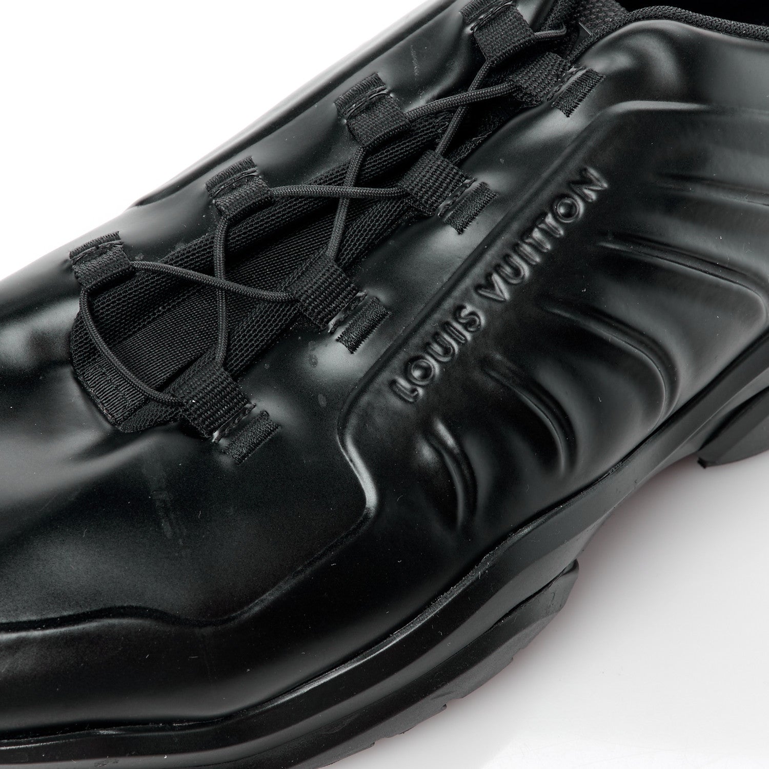 Louis Vuitton Calfskin Mens Millenium Sneakers 10 Black 14 of 14