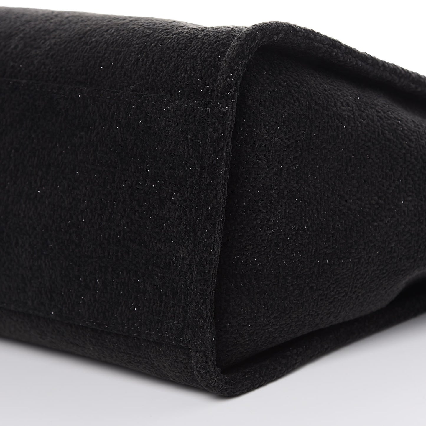 Lurex Boucle Large Deauville Tote Black
