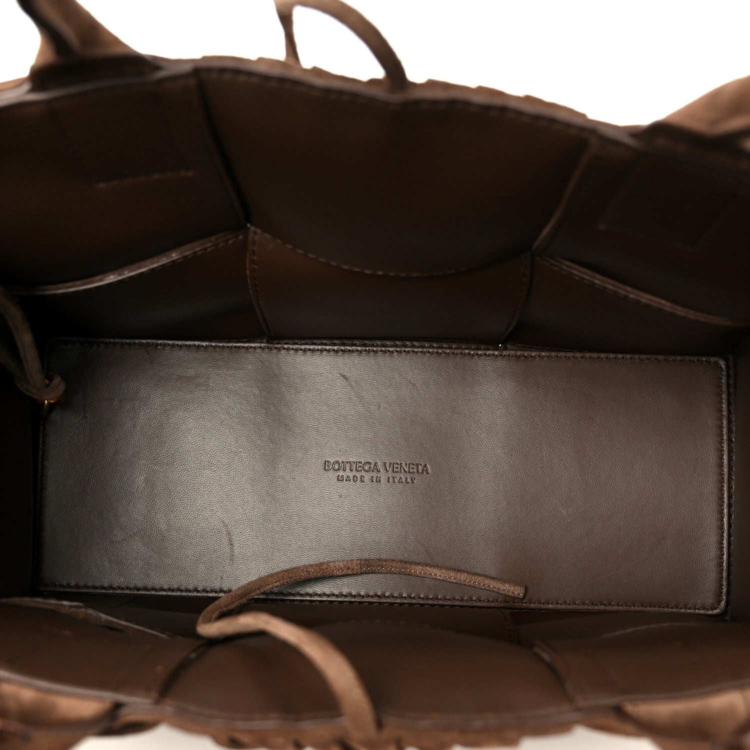 Bottega Veneta Suede Foulard Intrecciato Small Arco Tote Brownie 6 of 11