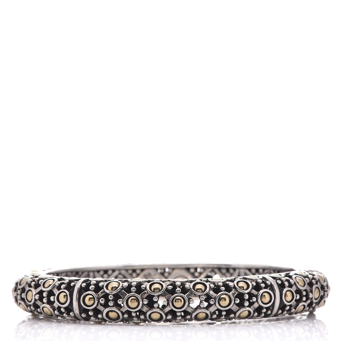 Sterling Silver 18K Yellow Gold Jaisalmer Bangle Bracelet