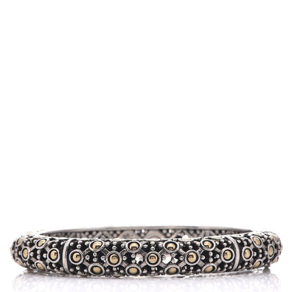 John Hardy Sterling Silver 18K Yellow Gold Jaisalmer Bangle Bracelet 1 of 5