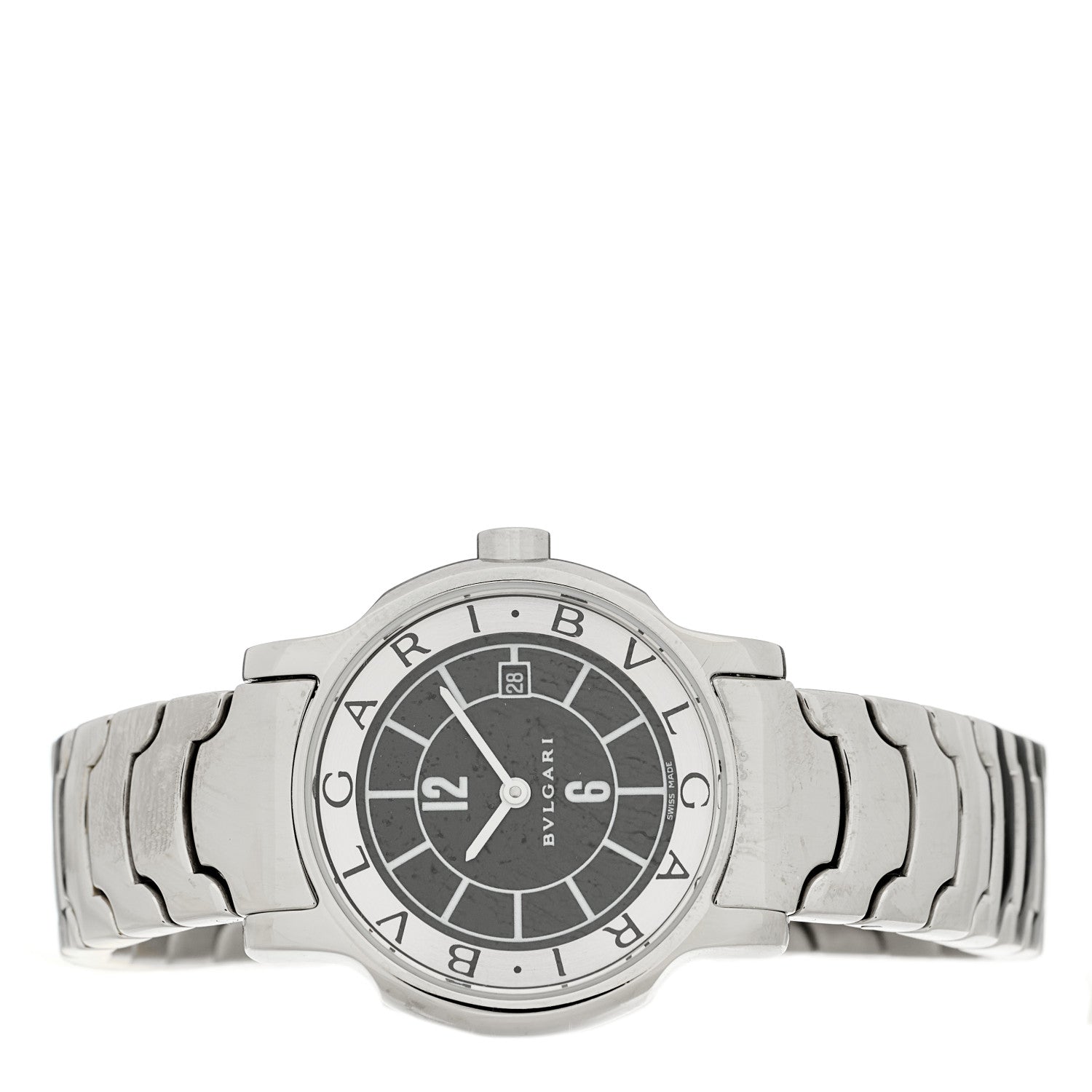 Bulgari Stainless Steel 29mm Solotempo Quartz Watch Black 2 of 4