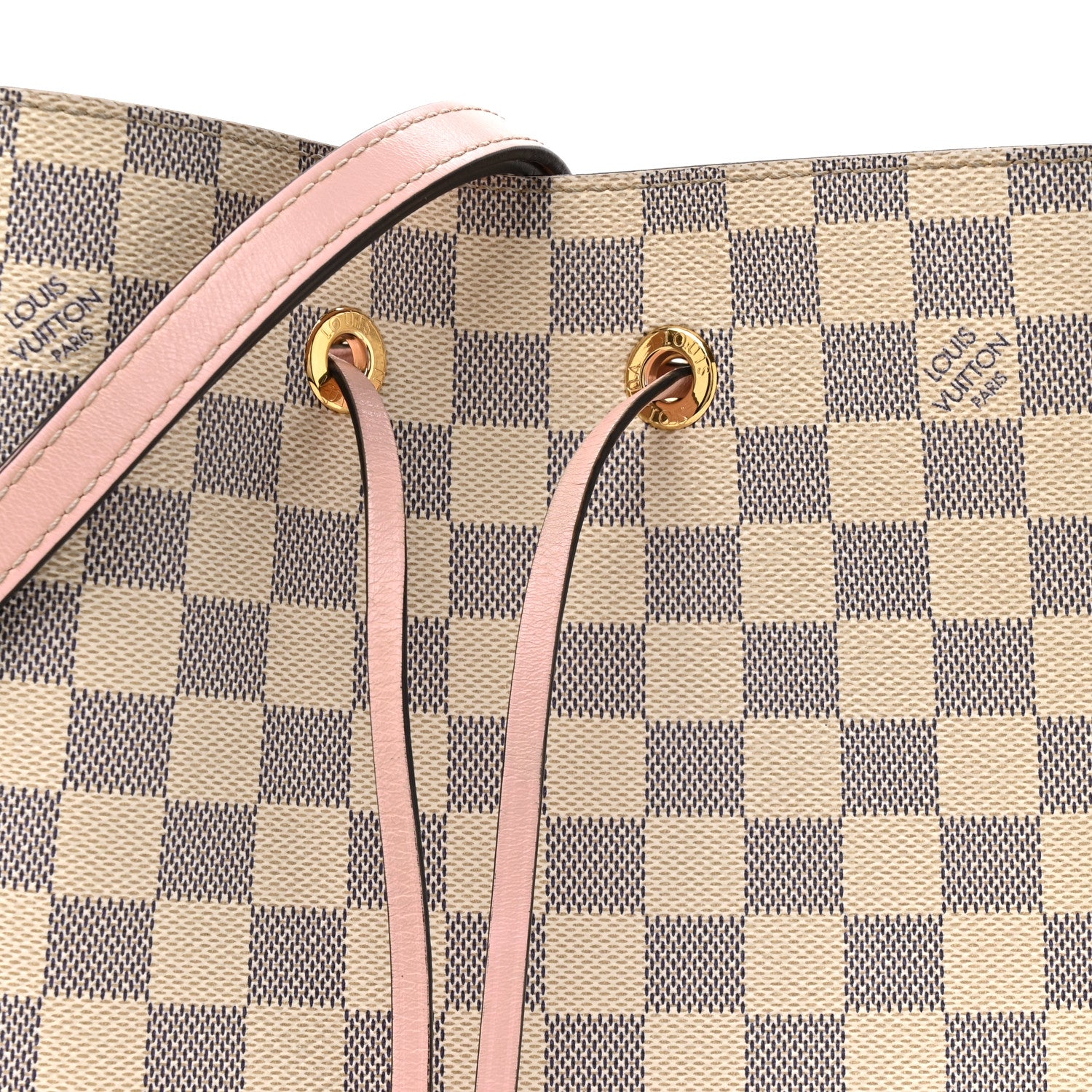 Louis Vuitton Damier Azur Neonoe MM Eau De Rose 7 of 16