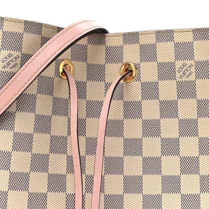 Louis Vuitton Damier Azur Neonoe MM Eau De Rose 7 of 16