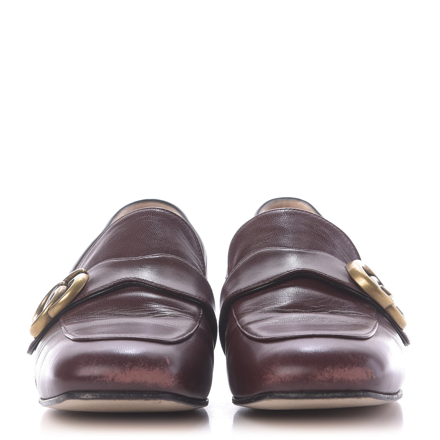 Malaga Kid Womens GG Marmont Loafers 36 Vintage Bordeaux