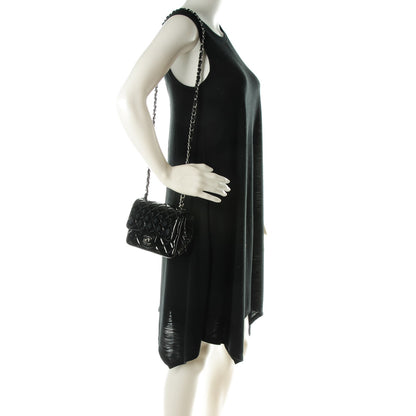 Chanel Patent Calfskin Quilted Mini Square Flap Black 2 of 7