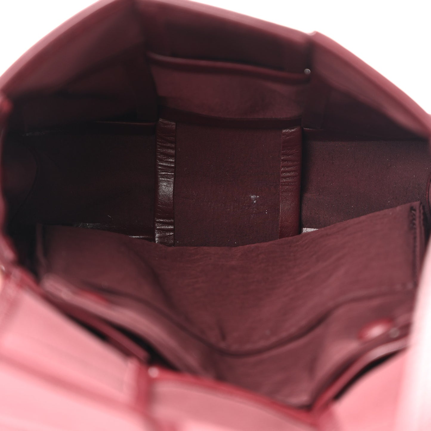Paper Calfskin Maxi Intreccio Extra Mini Cassette Crossbody Bag Burgundy