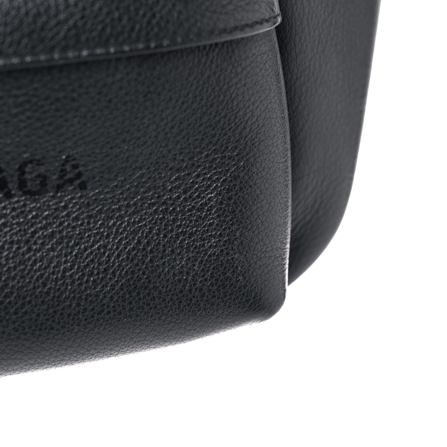 Smooth Calfskin Logo Large Everyday Beltpack Black