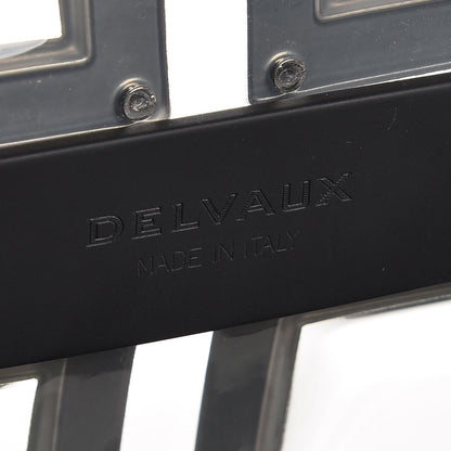 Delvaux Vinyl Gladiator Tempete Satchel Antique Silver Gold 6 of 6
