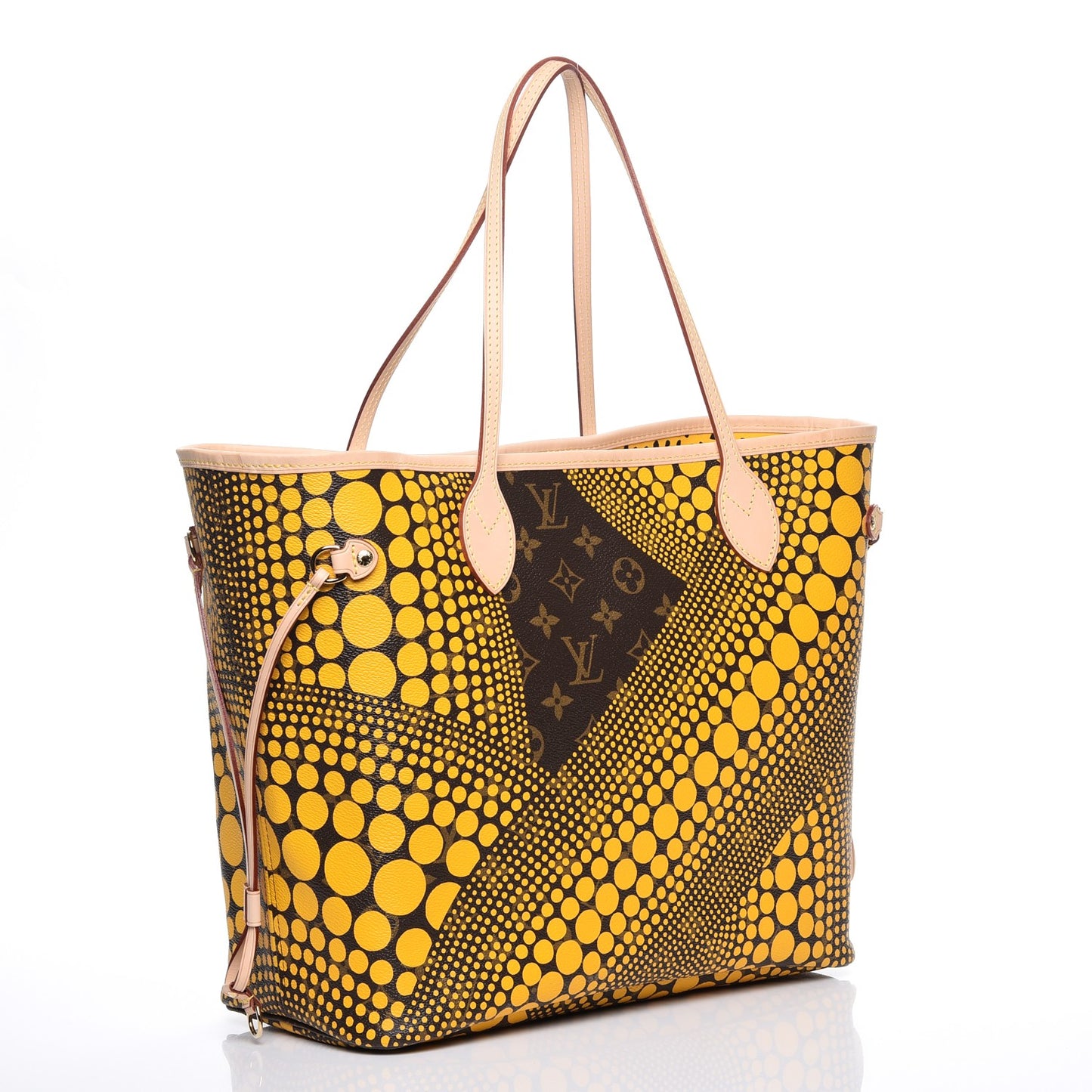 Monogram Kusama Waves Neverfull MM Yellow