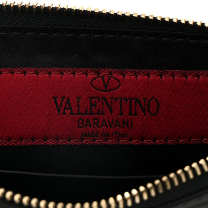 Valentino Garavani Vitello Rockstud Pouch On Chain Black 6 of 11