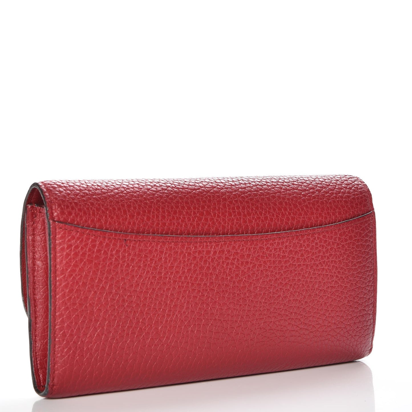 Taurillon Vivienne LV Long Wallet Rubis