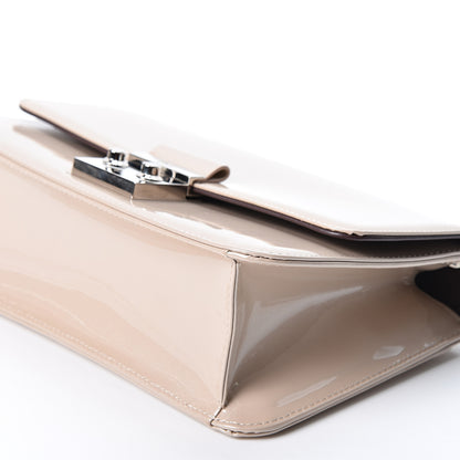 Christian Dior Metallic Box Patent Calfskin Miss Dior Promenade Pouch Beige 11 of 11