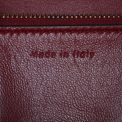 Celine Smooth Calfskin Medium Classic Box Flap Bag Red 7 of 11