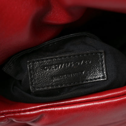 Saint Laurent Lambskin Quilted Medium Loulou Puffer Monogram Chain Satchel Opyum Red 7 of 10