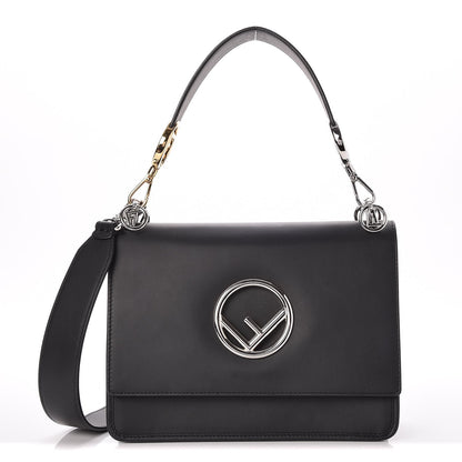 Fendi Vitello Century Opaco F is Fendi Kan I Shoulder Bag Black 1 of 7