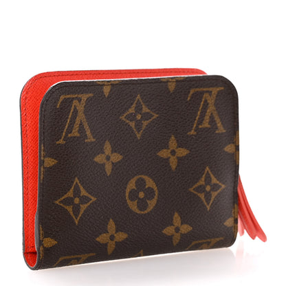Louis Vuitton Monogram Insolite Coin Purse Wallet Red 3 of 11