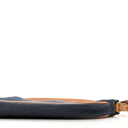 Christian Dior Denim Mini Saddle Pochette Navy 10 of 10