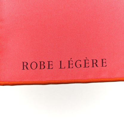 Hermes Silk Robe Legere Scarf 90 Rose Lipstick Vieux Rose 5 of 5