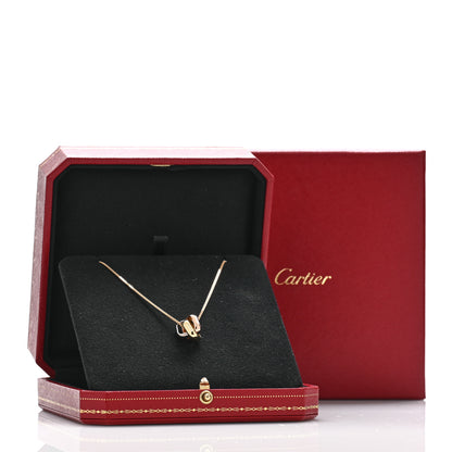 Cartier 18K Pink Yellow White Gold Trinity Square Pendant Necklace 5 of 5