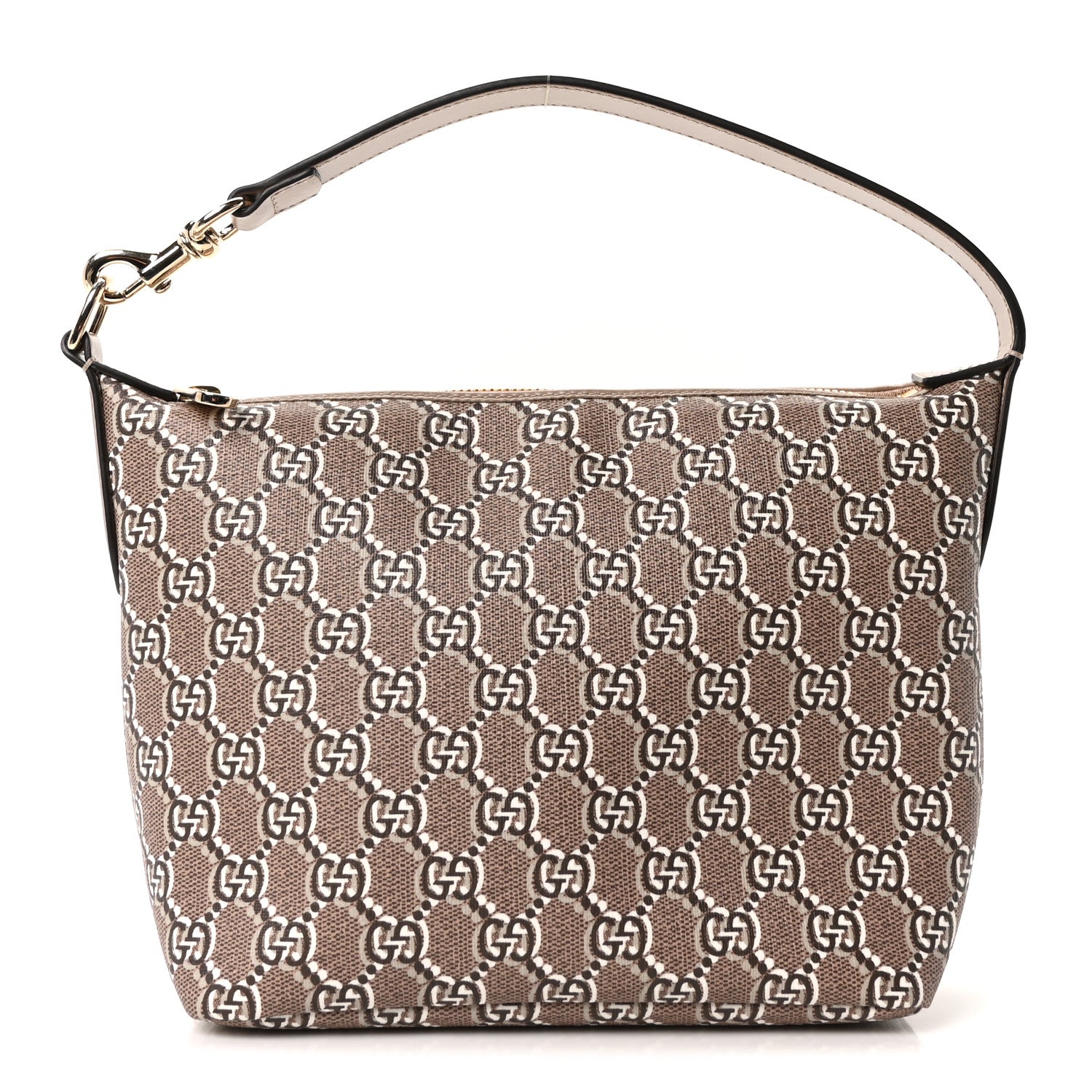 Gucci GG Shadow Monogram Super Mini Ophidia Shoulder Bag Taupe 1 of 10