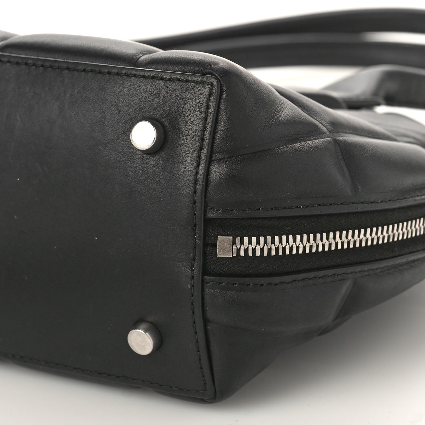 Butter Calfskin Small Padded Swoop Black
