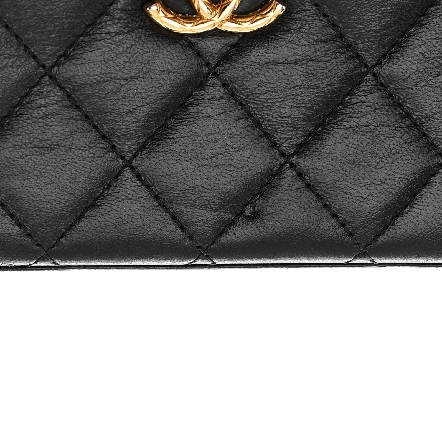 Chanel Lambskin Quilted Small CC Dynasty Vanity Case With Chain Black 18 of 19