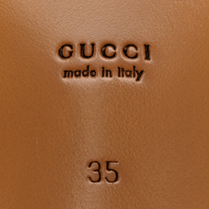 Gucci Jakarta Calfskin Womens Interlocking G Horsebit Loafers 35 Black 6 of 13