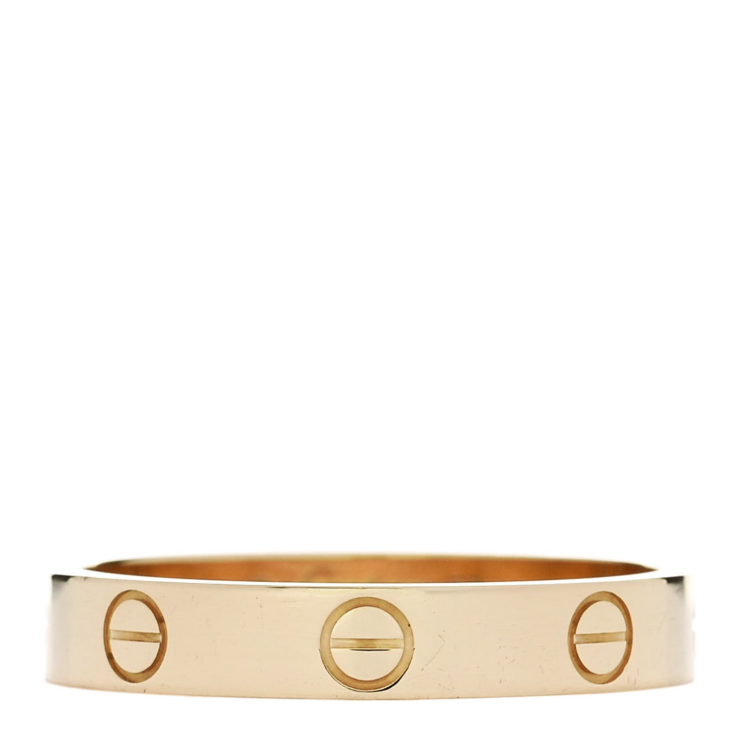 18K Yellow Gold 3.5mm LOVE Wedding Band Ring 58 8.5