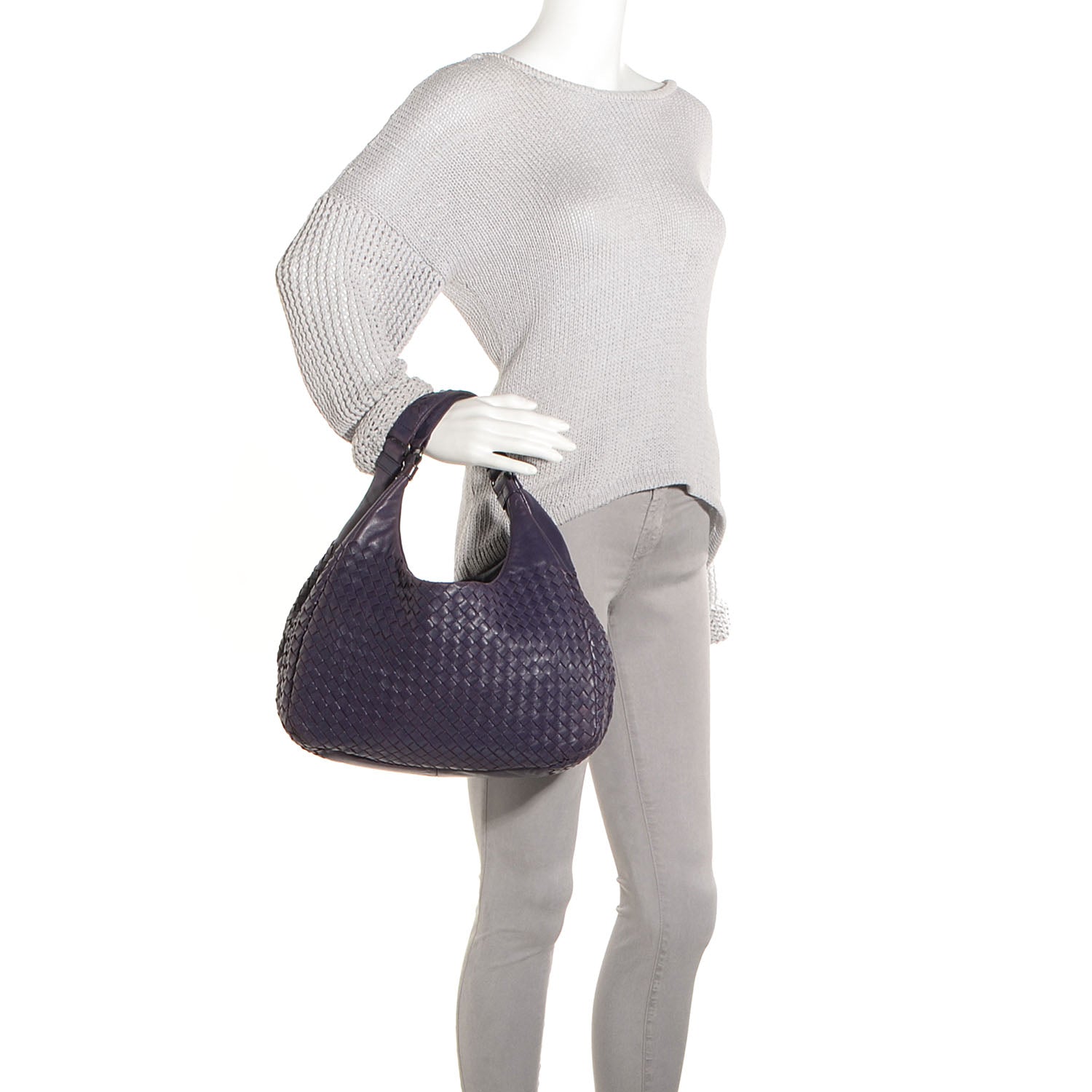Bottega Veneta Nappa Intrecciato Medium Campana Hobo Turbolence 2 of 8