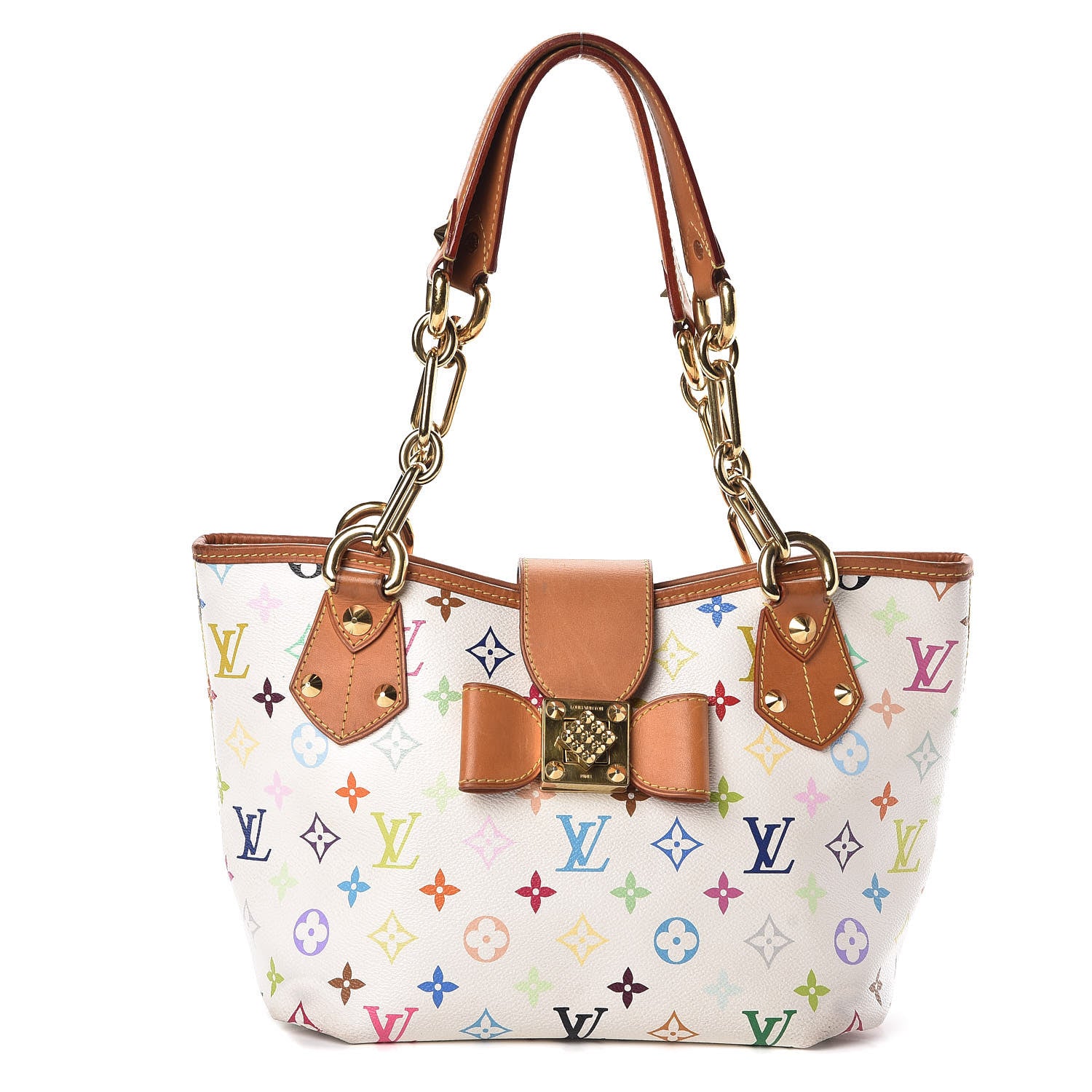 Louis Vuitton Monogram Multicolor Annie MM White 1 of 11