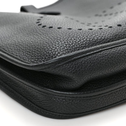 Hermes Taurillon Clemence Evelyne III PM Black 8 of 9
