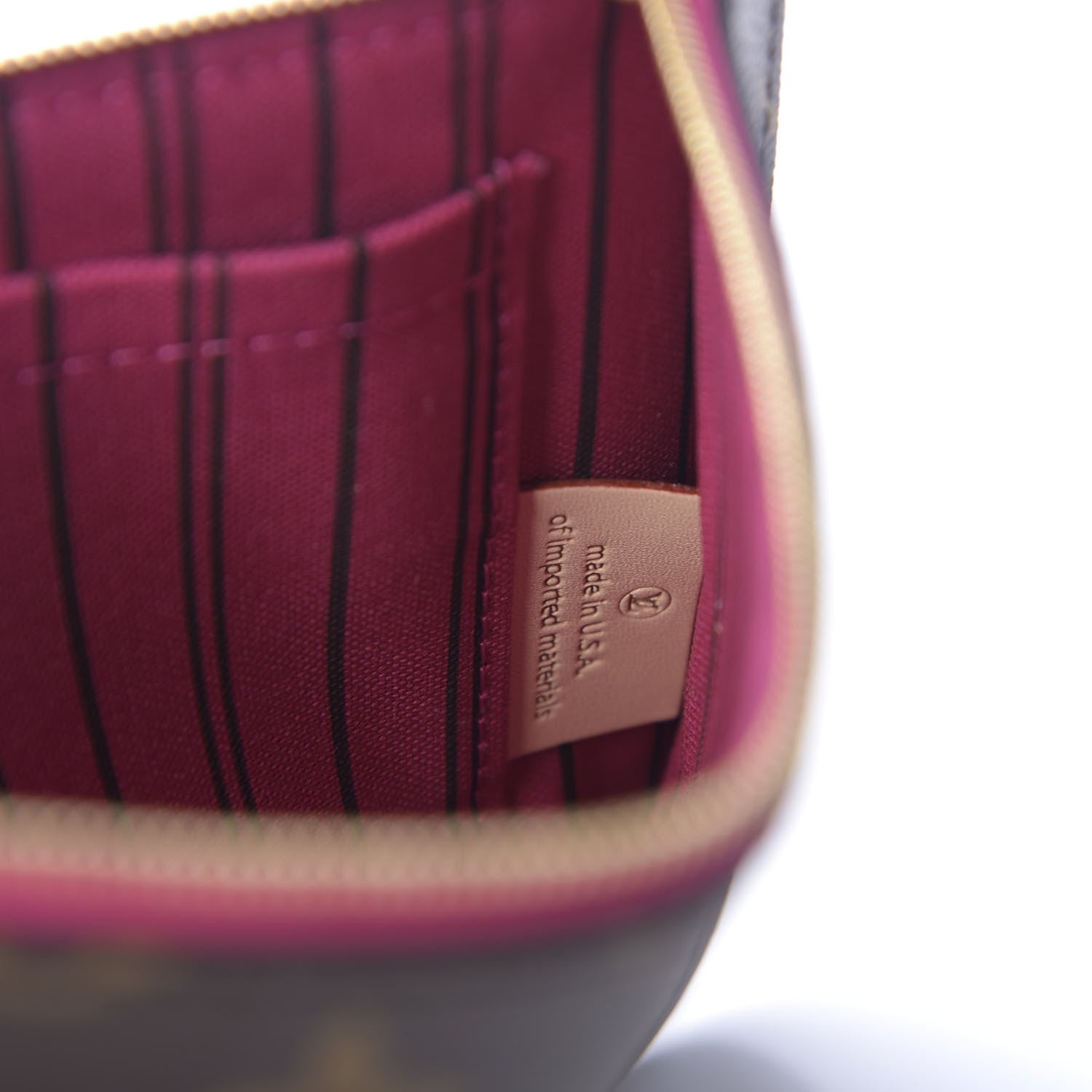 Louis Vuitton Monogram Neverfull MM GM Pochette Pivoine 7 of 8