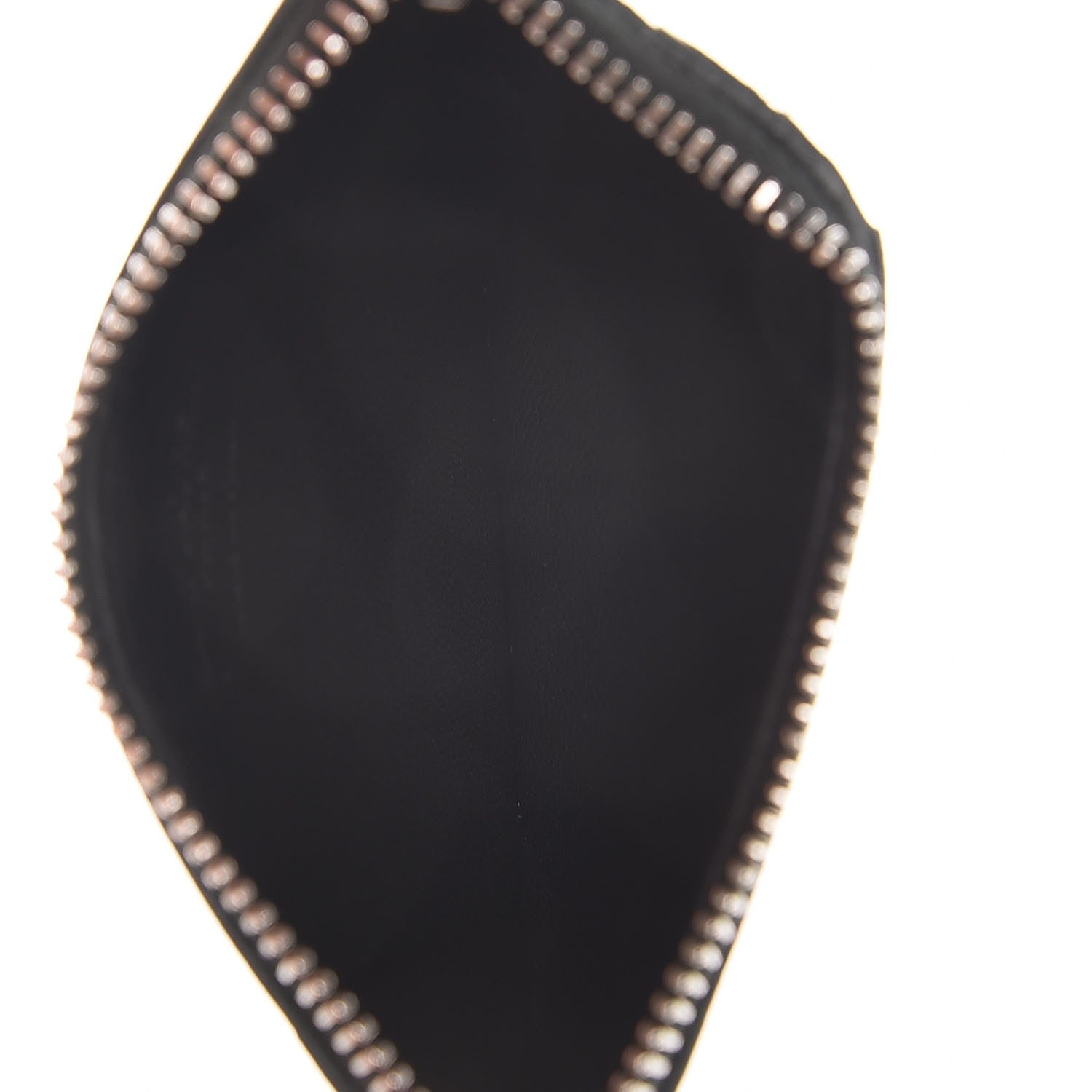 Saint Laurent Grained Calfskin 5 Fragments Zip Pouch Card Holder New Vert Fonce 5 of 8