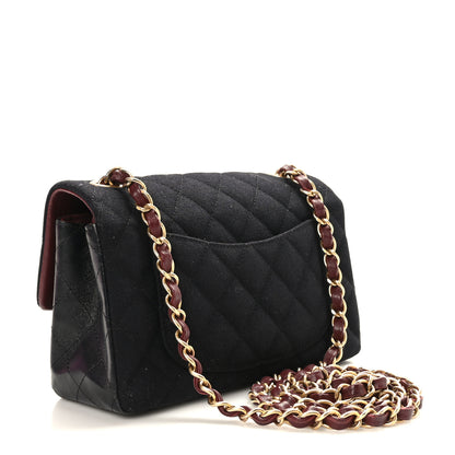 Chanel Felt Quilted Paris-Hamburg Charms Mini Rectangular Flap Dark Navy 3 of 9