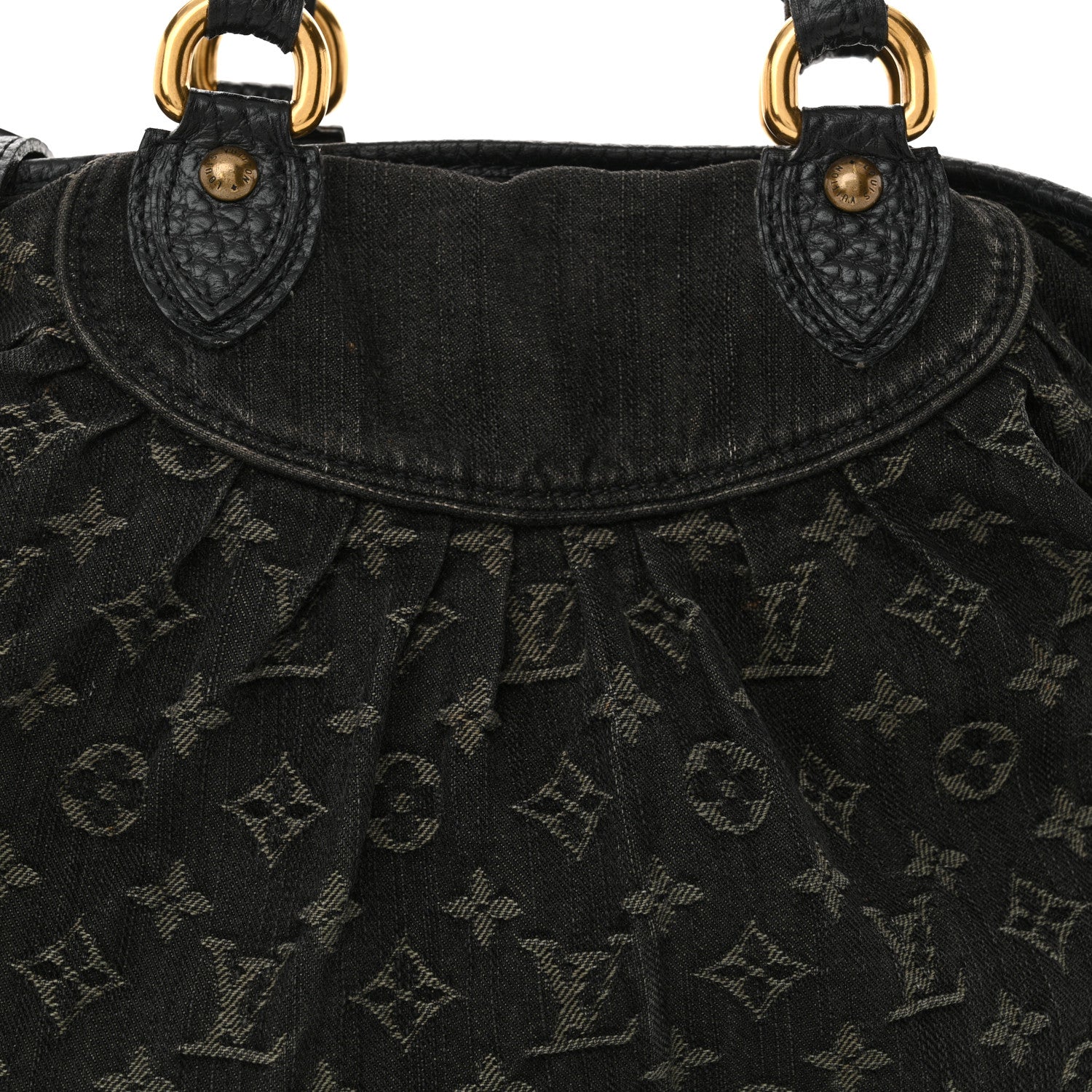 Louis Vuitton Denim Neo Cabby MM Black 8 of 17