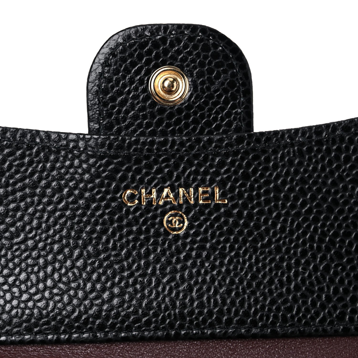 Chanel Caviar Quilted Compact Flap Wallet Black 6 of 9