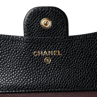 Chanel Caviar Quilted Compact Flap Wallet Black 6 of 9