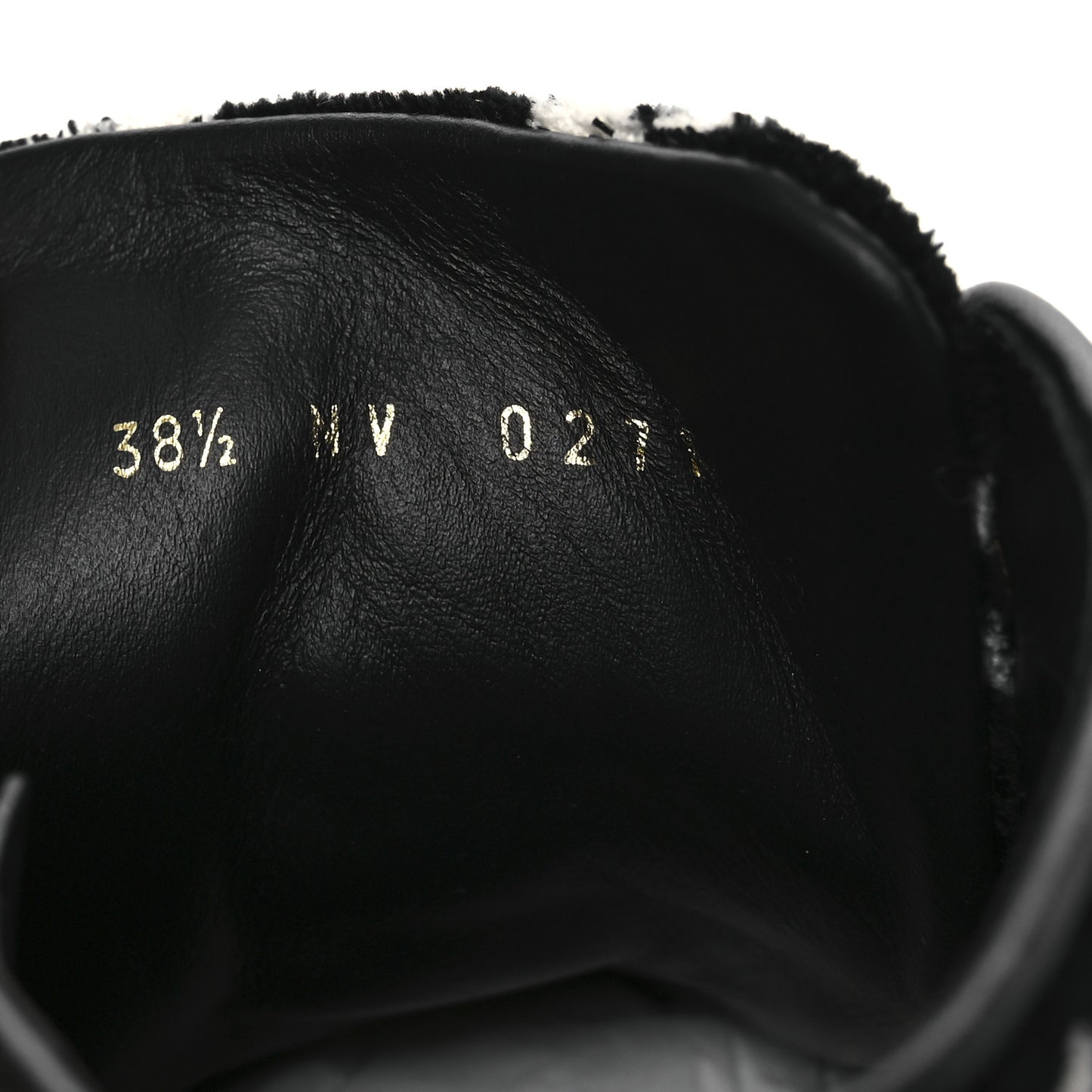 Velvet Monogram Stellar Sneakers 38.5 Black White