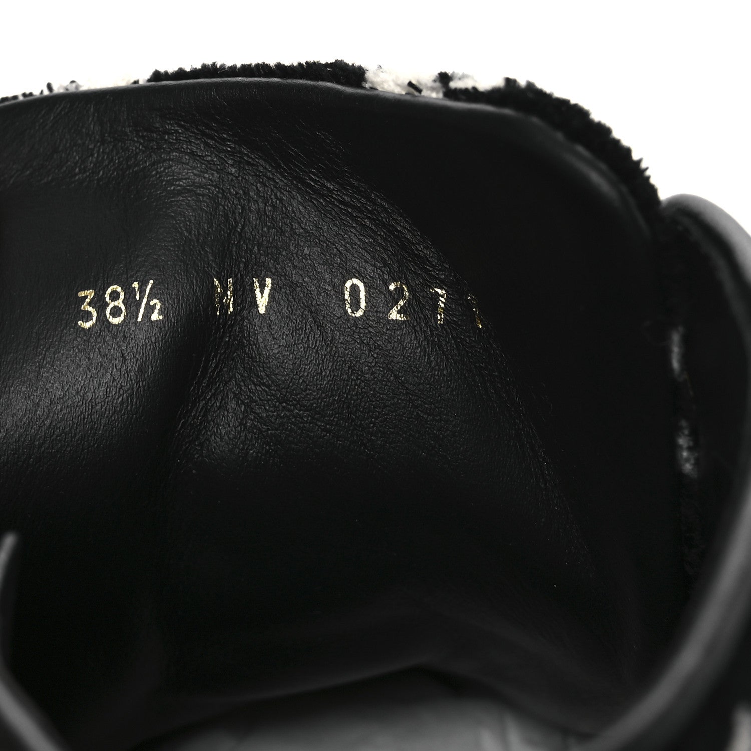 Louis Vuitton Velvet Monogram Stellar Sneakers 38.5 Black White 10 of 13